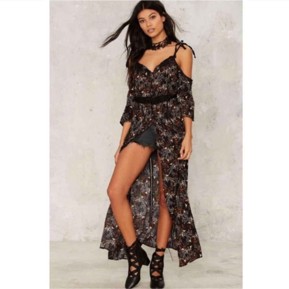 NWT Glamorous Full Length Dress - Floral